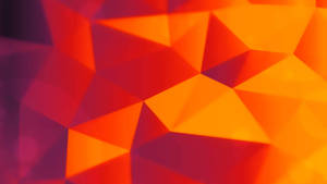Ios 14 Orange Polygon Art Wallpaper