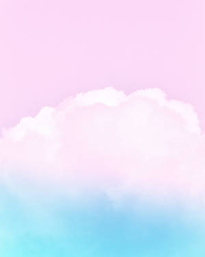 Ios 14 Pink And Blue Cloud Wallpaper