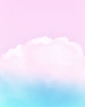 Ios 14 Pink And Blue Cloud Wallpaper