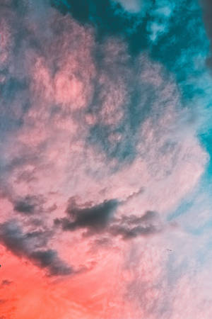 Ios 14 Pink Gradient Sky Wallpaper