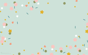 Ipad Pro Cute Shapes Confetti Wallpaper