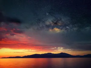 Ipad Pro Mountain Under Stormy Sky Wallpaper