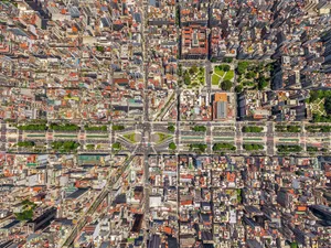 Ipad Pro Top View Of Buenos Aires Wallpaper