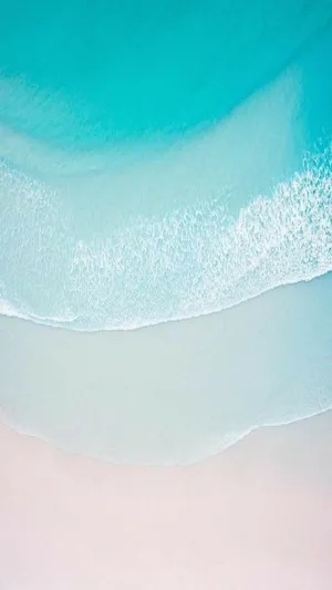 Iphone 11 Aqua Sandy Seashore Wallpaper
