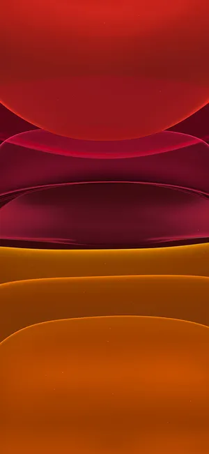Iphone 11 Pro Red And Yellow Circles Wallpaper