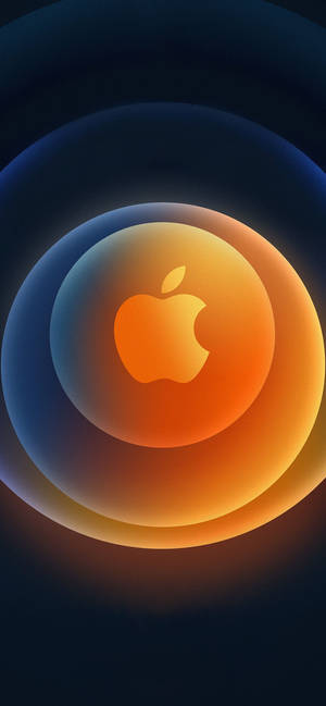 Iphone 12 Pro Max Gold Logo Wallpaper