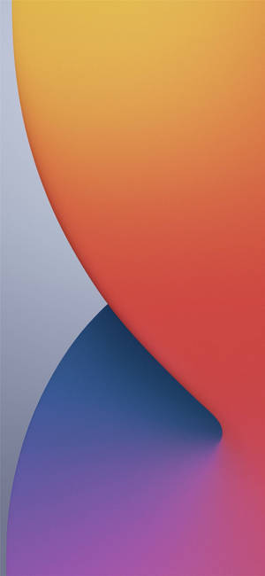 Iphone 12 Stock Orange Violet Wallpaper