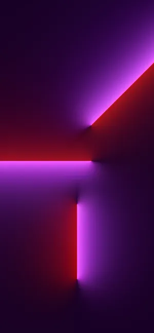 Iphone 13 Pink Light Beam Wallpaper