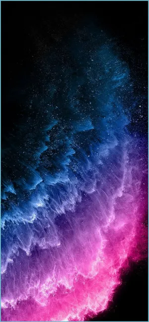 Iphone 13 Pro Max Showcasing Cosmic Gradient Background Wallpaper
