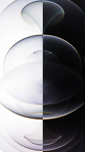 Iphone 14 Pro Black And White Wallpaper