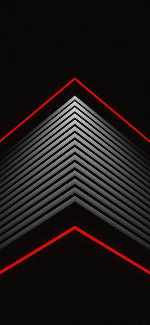 Iphone 14 Pro Black Red Roof Wallpaper