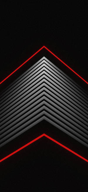 Iphone 14 Pro Black Red Roof Wallpaper