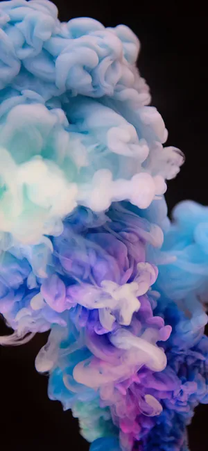 Iphone 14 Pro Light Blue Smoke Wallpaper