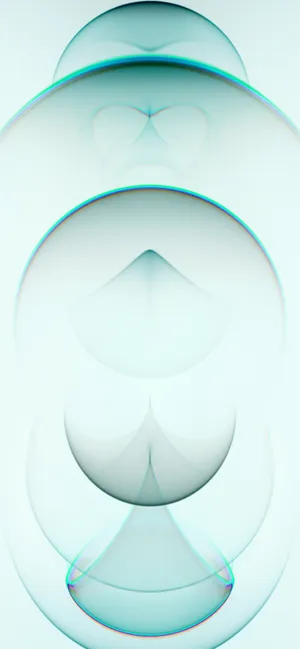 Iphone 14 Pro Light Green Bubbles Wallpaper