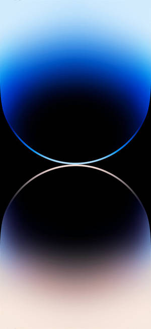 Iphone 14 Pro Silver And Blue Wallpaper