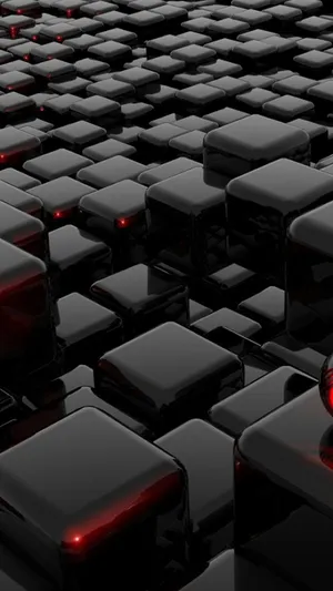 Iphone 6s Live Of Black Blocks Wallpaper