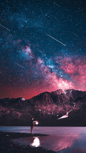 Iphone 7 Beach Night Sky Wallpaper