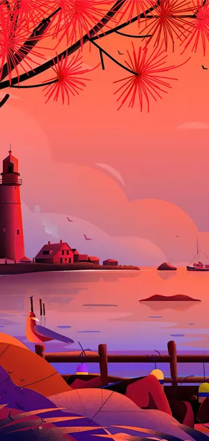 Iphone Aesthetic Digital Art Wallpaper