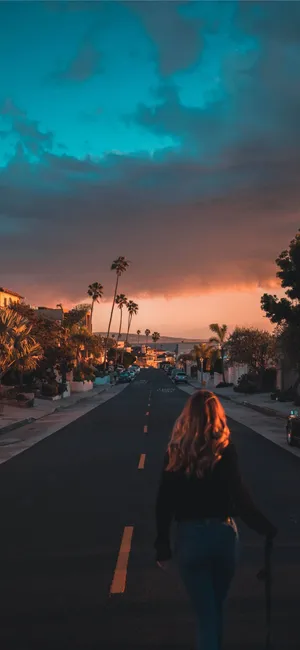 Iphone California Cloudy Los Angeles Wallpaper