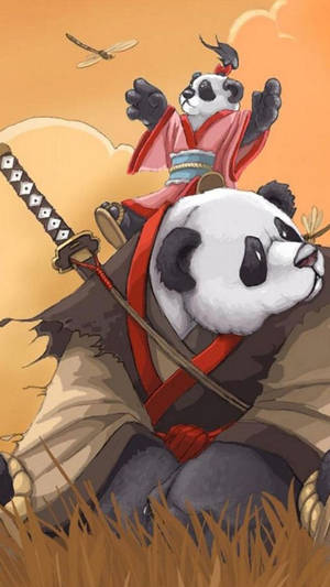 Iphone Gaming Baby Panda Mother Panda Wallpaper