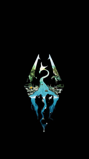 Iphone Gaming Natural Design Skyrim Wallpaper