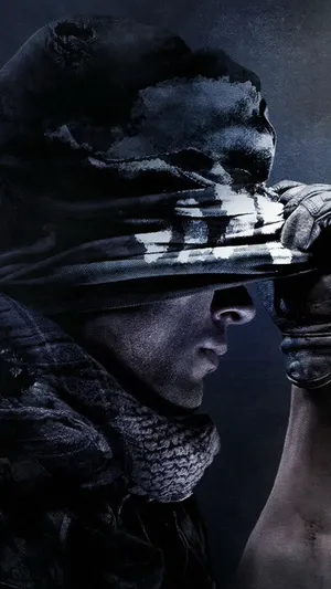 Iphone Gaming Side Profile Soldier Wallpaper