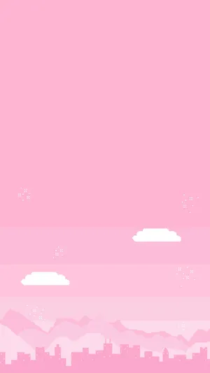 Iphone Pink Aesthetic City Wallpaper