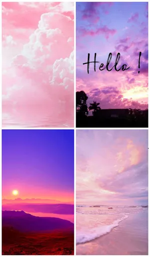 Iphone Pink Aesthetic Collage Wallpaper