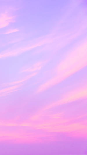 Iphone Pink Aesthetic Wispy Clouds Wallpaper