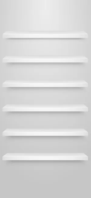 Iphone White Shelves Wallpaper