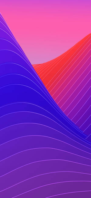 Iphone X Original Abstract Waves Wallpaper