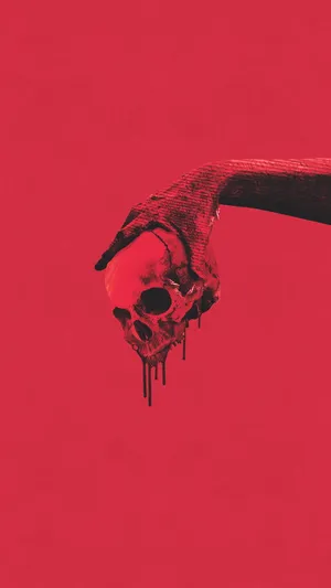 Iphone Xr Red Skull Wallpaper