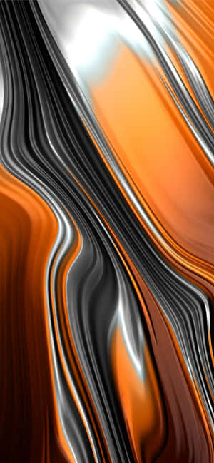 Iphones Xs Max Abstract Metallic Orange Wallpaper