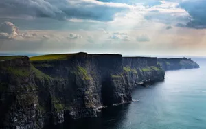 Ireland Perfect Moher Cliff Lines Wallpaper