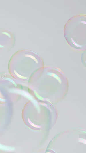 Iridescent Soap Bubbles Background Wallpaper