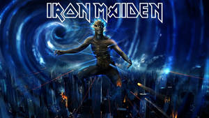 Iron Maiden Eddie In City Wallpaper
