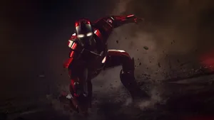 Iron Man In Stunning Black & White Wallpaper