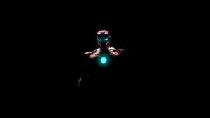 Iron Man Logo In The Dark Wallpaper