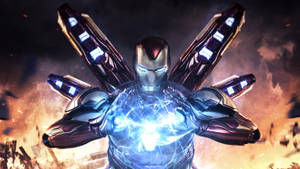 Iron Man Mark 85 Charging Up Wallpaper