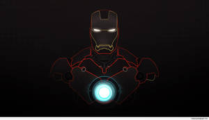 Iron Man Neon Lights Wallpaper