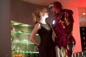 Iron Manand Woman Faceto Face Wallpaper