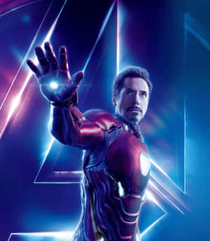 Iron Manin Action Pose Wallpaper