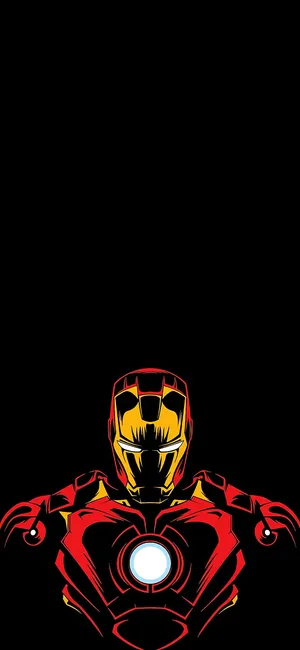 Ironman Black Fingerprint Phone Wallpaper
