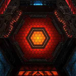 Ironman's Hexagon Chest Piece Wallpaper