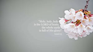 Isaiah 6:3 Bible Verse Laptop Wallpaper