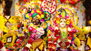 Iskcon Krishna And Radha Wallpaper