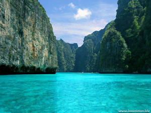 Island And Sea Landscape Desktop Wallpaper