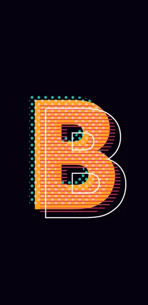 Isometric Letter B Wallpaper