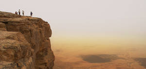 Israel Makhtesh Ramon Cliff Wallpaper