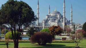 Istanbul's Sultan Ahmed Mosque Wallpaper